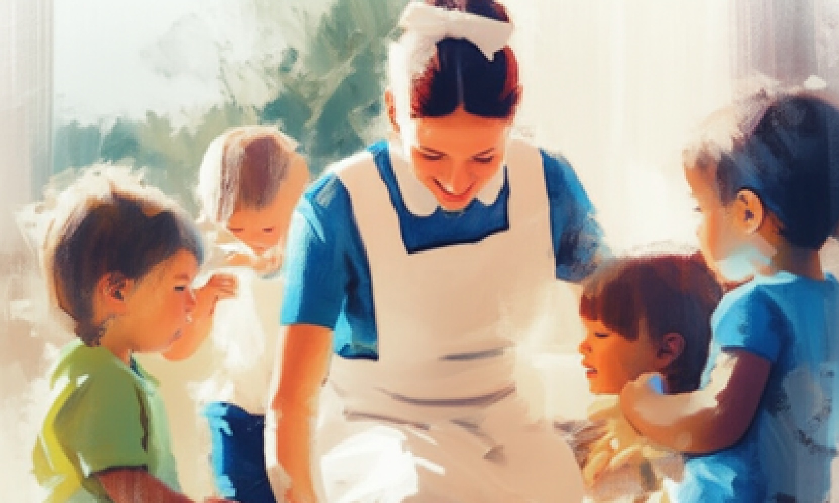 Neeta Upreti with children, illustrating her approach to services